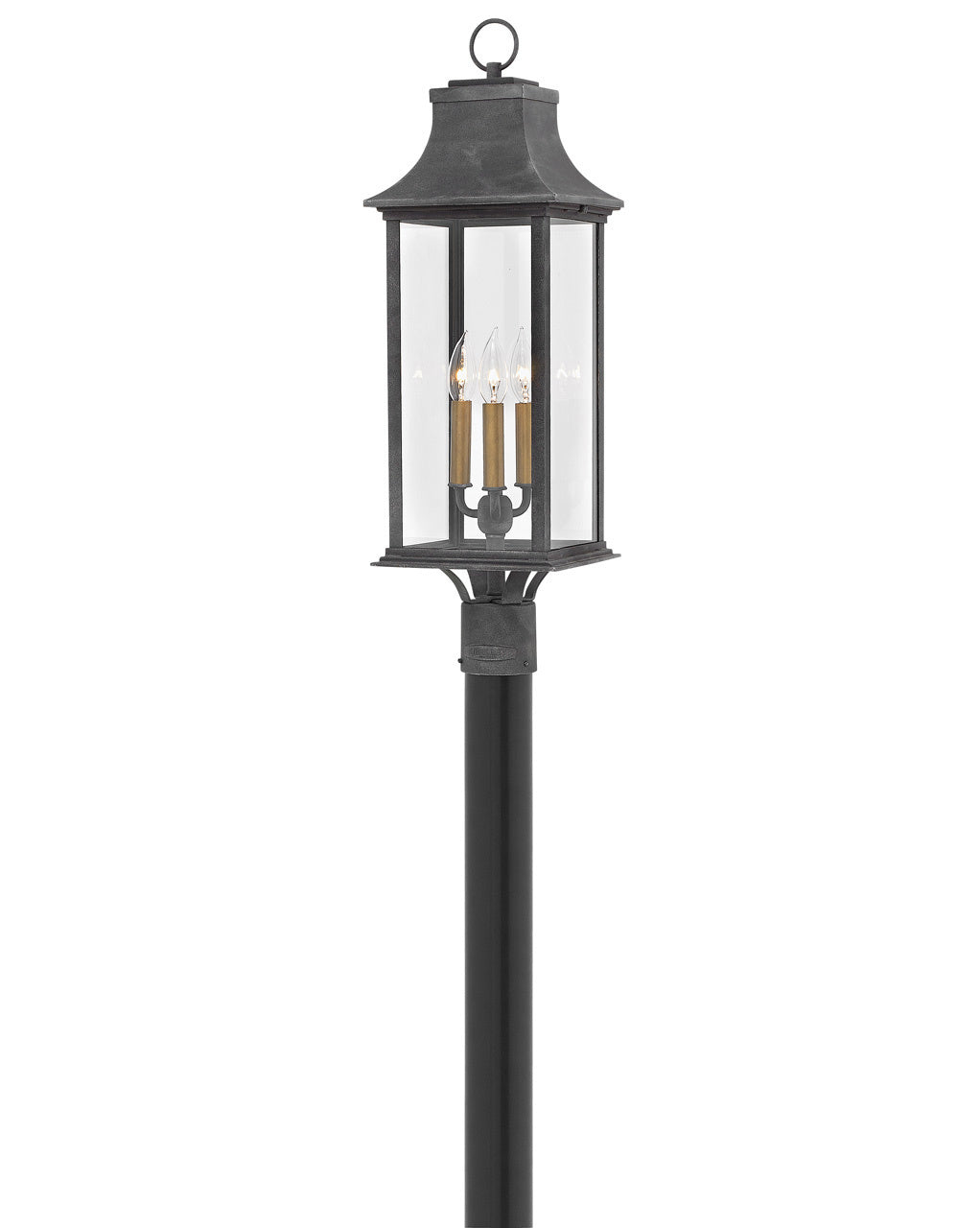 Hinkley - 2931DZ-LL - LED Post Top or Pier Mount Lantern - Adair - Aged Zinc