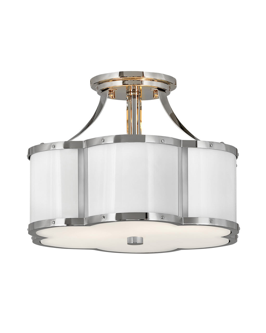Hinkley - 4443PN - LED Semi-Flush Mount - Chance - Polished Nickel