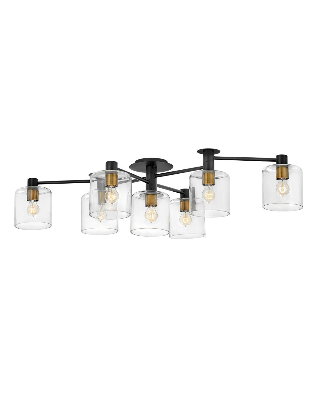 Hinkley - 4513BK - LED Semi-Flush Mount - Axel - Black