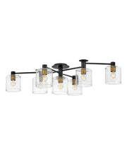 Hinkley - 4513BK - LED Semi-Flush Mount - Axel - Black