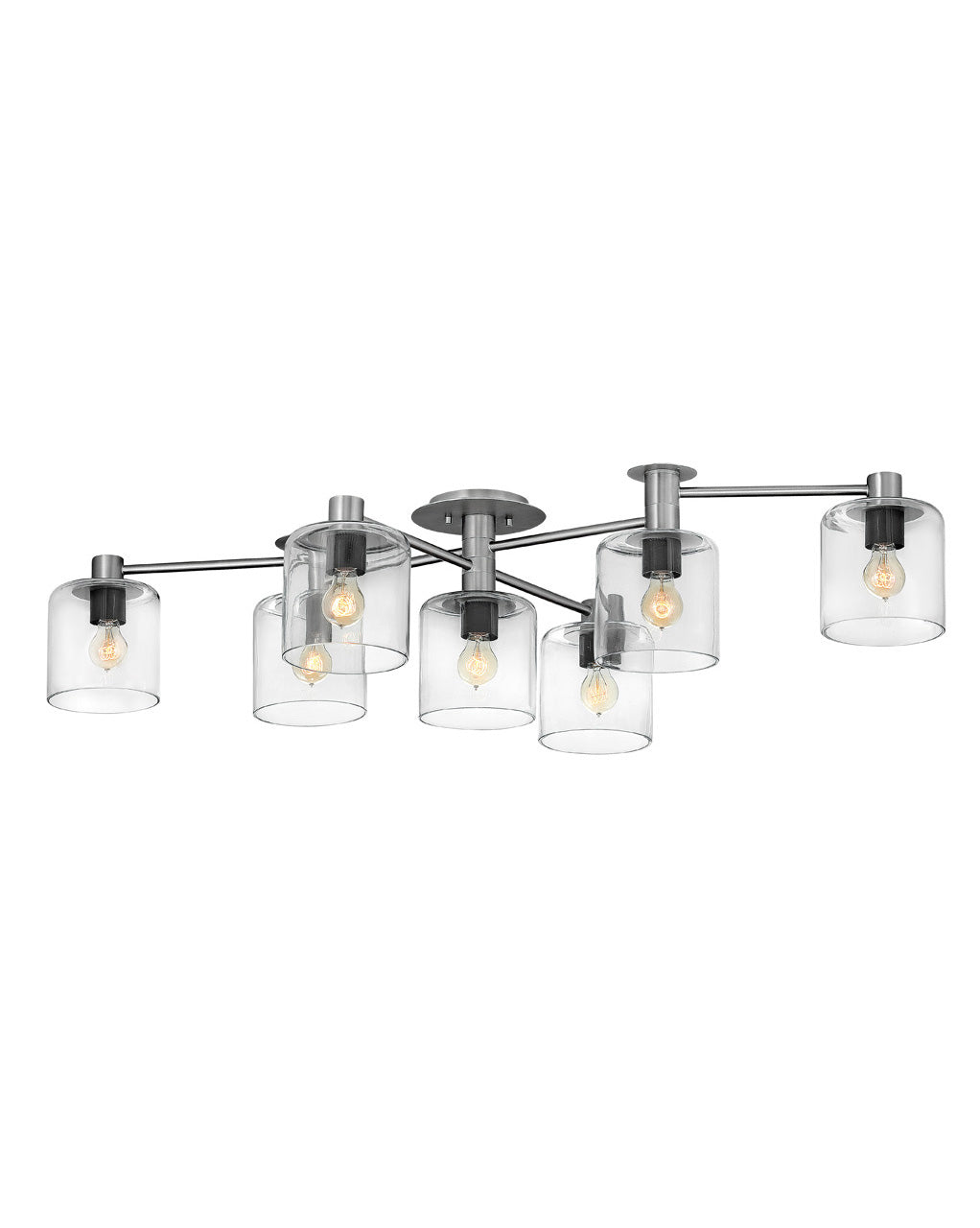 Hinkley - 4513BN - LED Semi-Flush Mount - Axel - Brushed Nickel