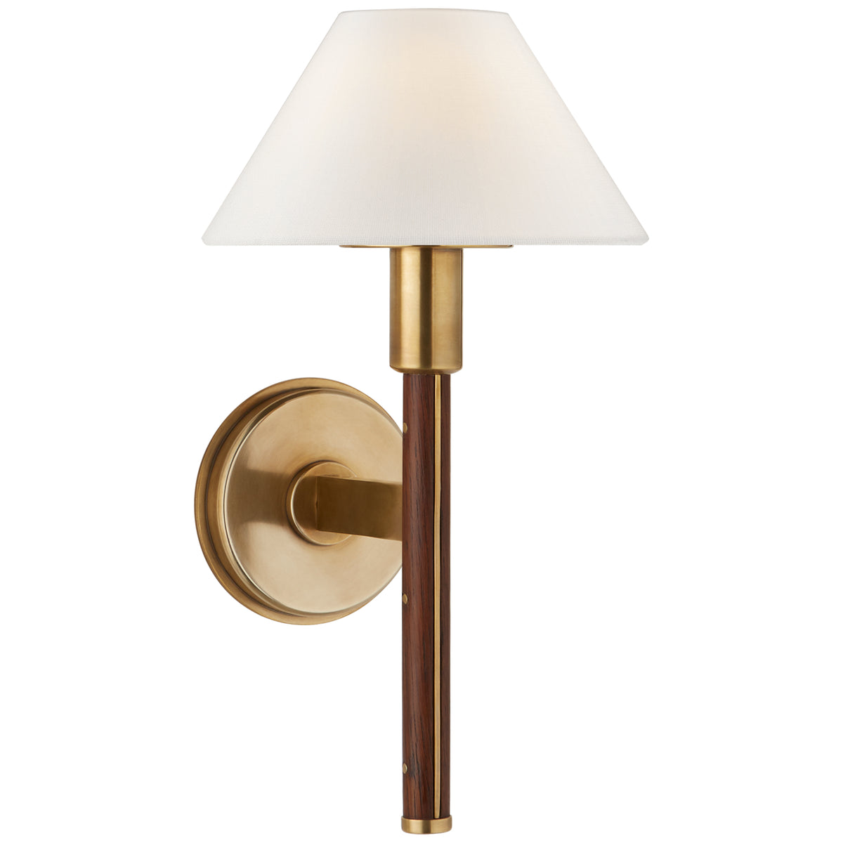 Ralph Lauren - RL 2570NB/NRO-L - One Light Wall Sconce - Radford - Natural Brass and Natural Rift Oak