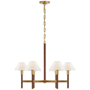 Ralph Lauren - RL 5571NB/NRO-L - Six Light Chandelier - Radford - Natural Brass and Natural Rift Oak