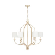 Capital Lighting - 438761WG-698 - Six Light Chandelier - Ophelia - Winter Gold