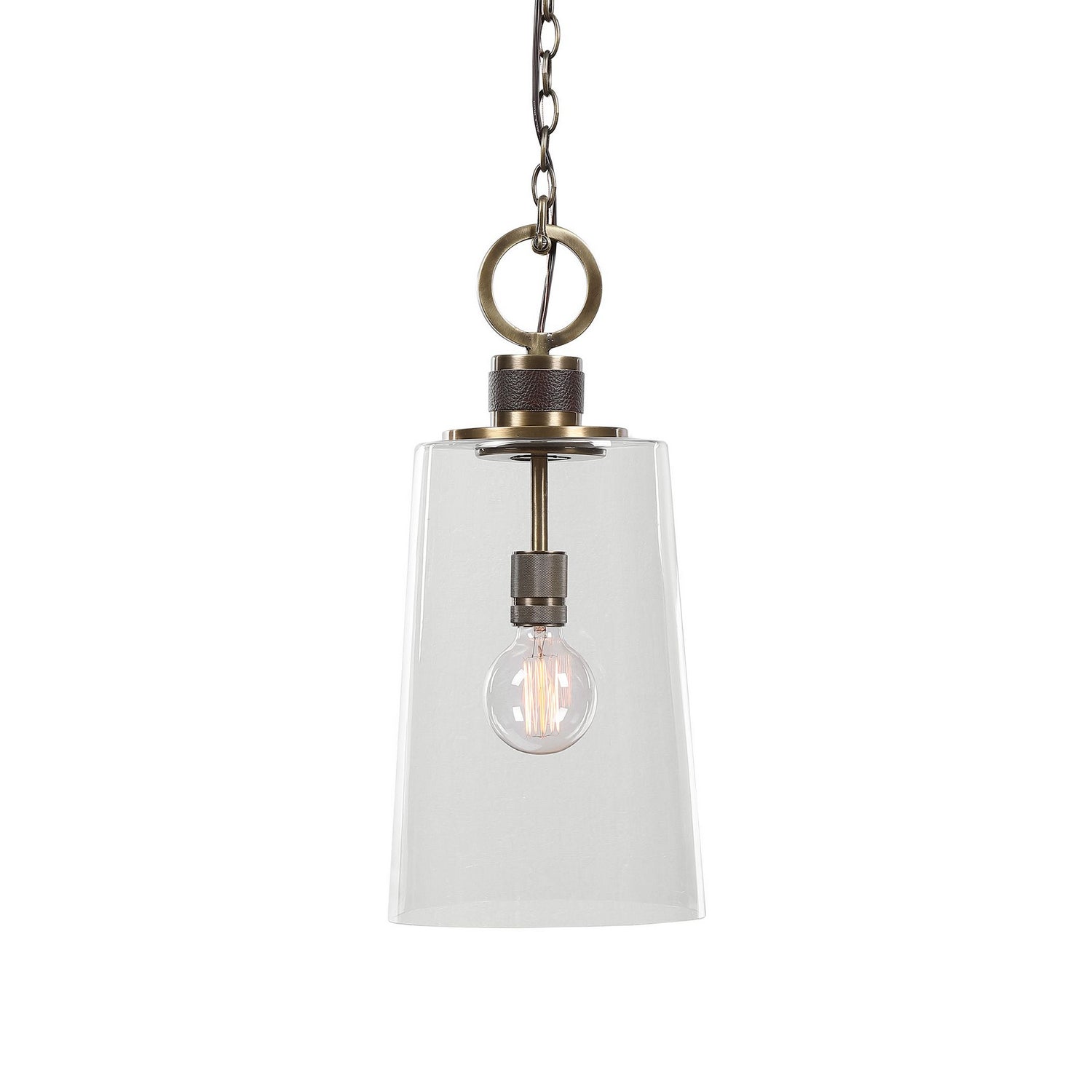 Uttermost - 21522 - One Light Mini Pendant - Rosston - Antique Brass