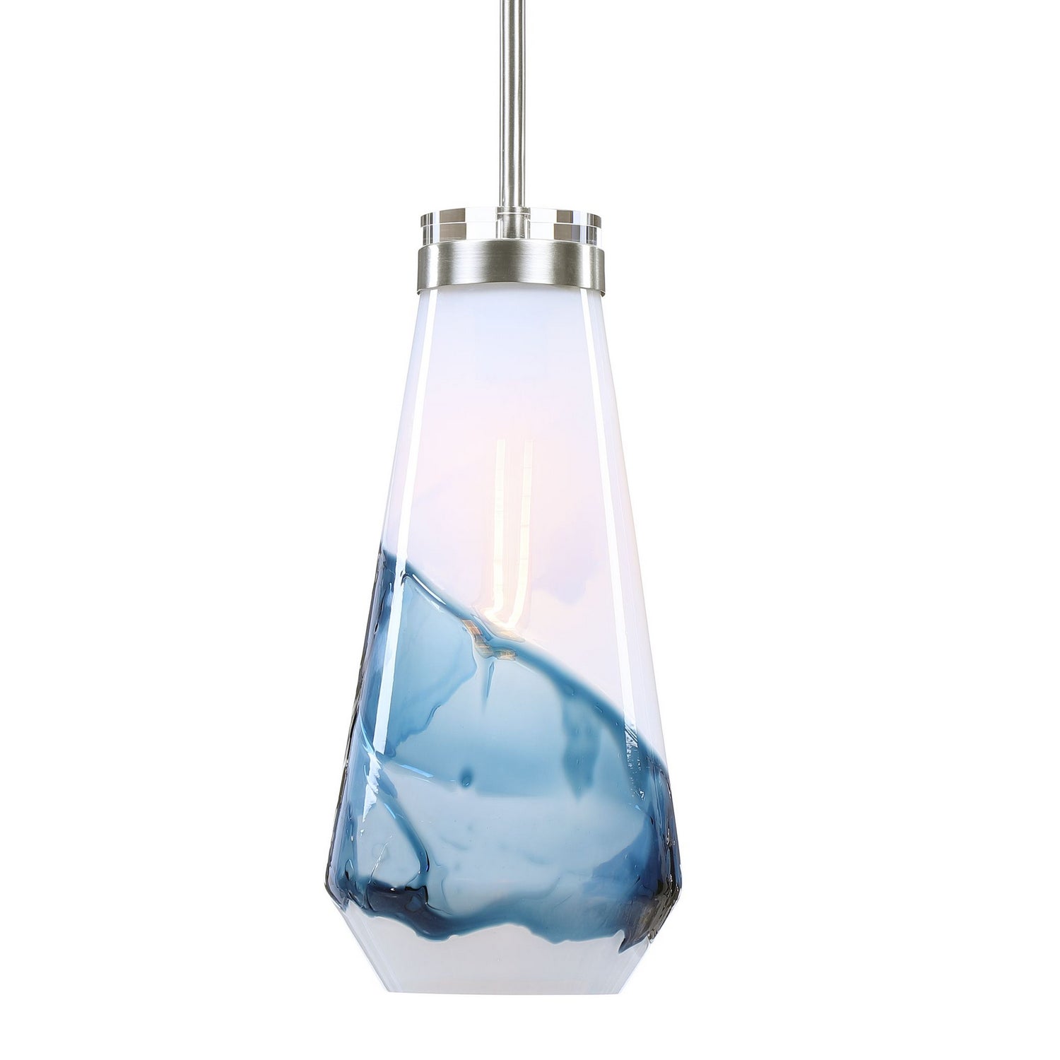 Uttermost - 22197 - One Light Mini Pendant - Windswept - Brushed Nickel