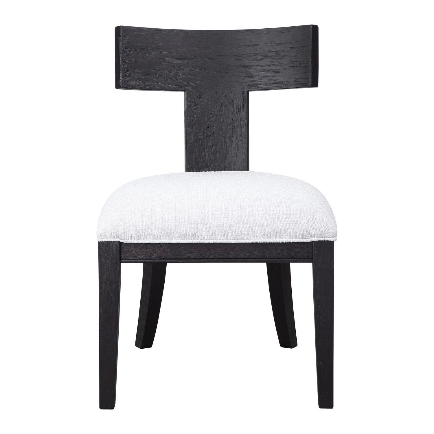 Uttermost - 23533 - Chair - Idris - Brushed And Rubbed In A Charcoal Black Stain