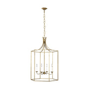 Visual Comfort Studio - AC1024ADB - Four Light Pendant - Bantry House - Antique Gild