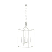 Visual Comfort Studio - AC1024GCM - Four Light Pendant - Bantry House - Gloss Cream