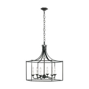 Visual Comfort Studio - AC1046SMS - Six Light Chandelier - Bantry House - Smith Steel