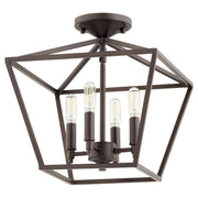 Quorum - 304-13-86 - Four Light Dual Mount - Gabriel - Oiled Bronze