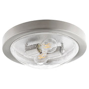 Quorum - 3502-13-65 - Two Light Ceiling Mount - 3502 Contempo Ceiling Mounts - Satin Nickel|Clear Seeded