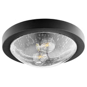 Quorum - 3502-13-69 - Two Light Ceiling Mount - 3502 Contempo Ceiling Mounts - Textured Black|Clear Seeded