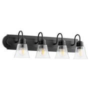 Quorum - 5094-4-269 - Four Light Vanity - Campbell - Textured Black|Clear Seeded