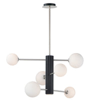 ET2 - E24064-92BKSN - LED Pendant - Cog - Black / Satin Nickel