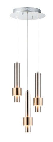 ET2 - E24753-SNSBR - LED Pendant - Reveal - Satin Nickel / Satin Brass
