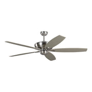 Generation Lighting - 5DVR60BS - 60"Ceiling Fan - Dover - Brushed Steel