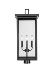 Millennium - 42604-PBK - Four Light Outdoor Post Lantern - Barkeley - Powder Coated Black