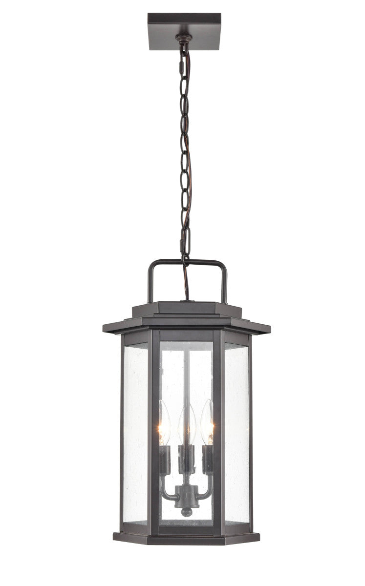 Millennium - 2687-PBZ - Three Light Outdoor Hanging Lantern - Ellis - Powder Coated Bronze