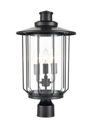 Millennium - 2699-PBK - Three Light Outdoor Post Lantern - Belvoir - Powder Coated Black