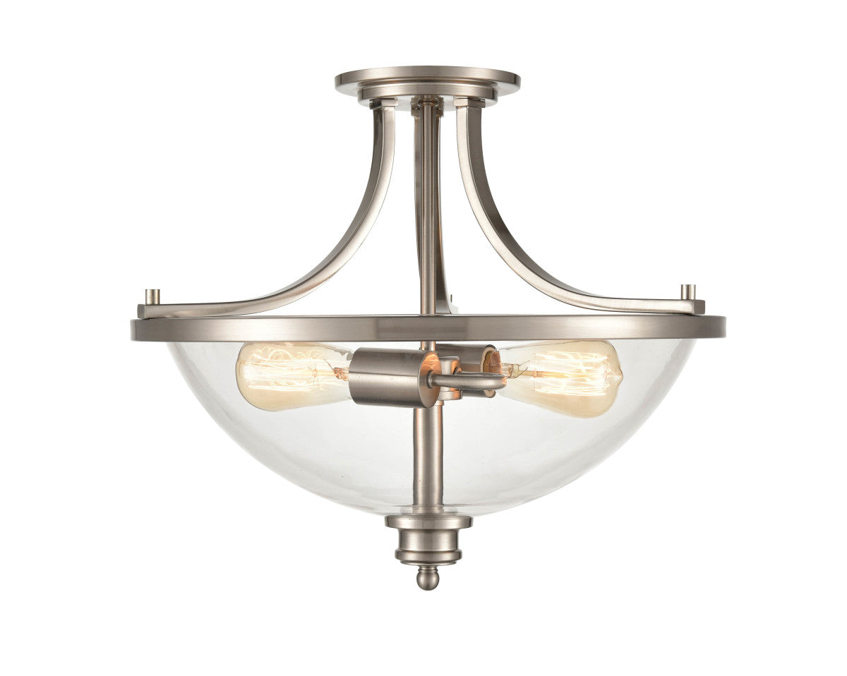 Millennium - 3622-BN - Two Light Semi-Flush Mount - Forsyth - Brushed Nickel