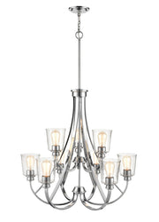 Millennium - 3629-CH - Nine Light Chandelier - Forsyth - Chrome