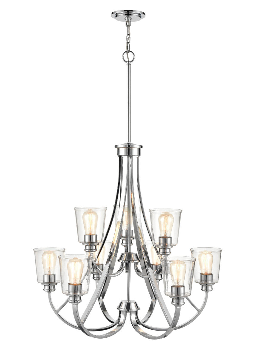 Millennium - 3629-CH - Nine Light Chandelier - Forsyth - Chrome