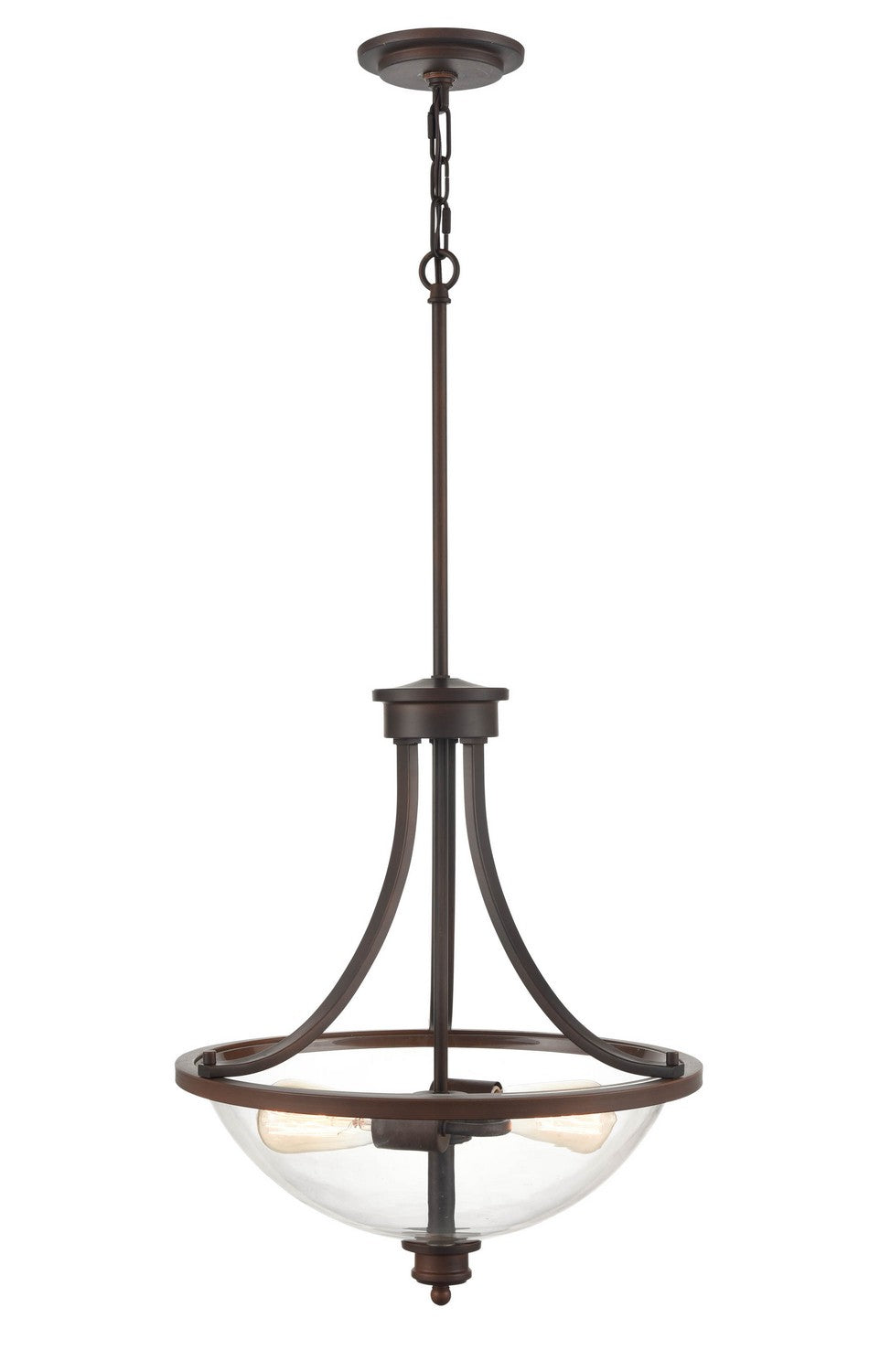Millennium - 3632-RBZ - Two Light Pendant - Forsyth - Rubbed Bronze