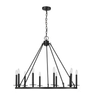 Millennium - 46710-MB - Ten Light Chandelier - Florence - Matte Black