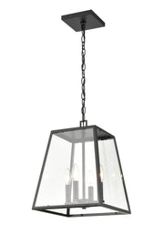 Millennium - 8014-PBK - Four Light Outdoor Lantern - Grant - Powder Coated Black