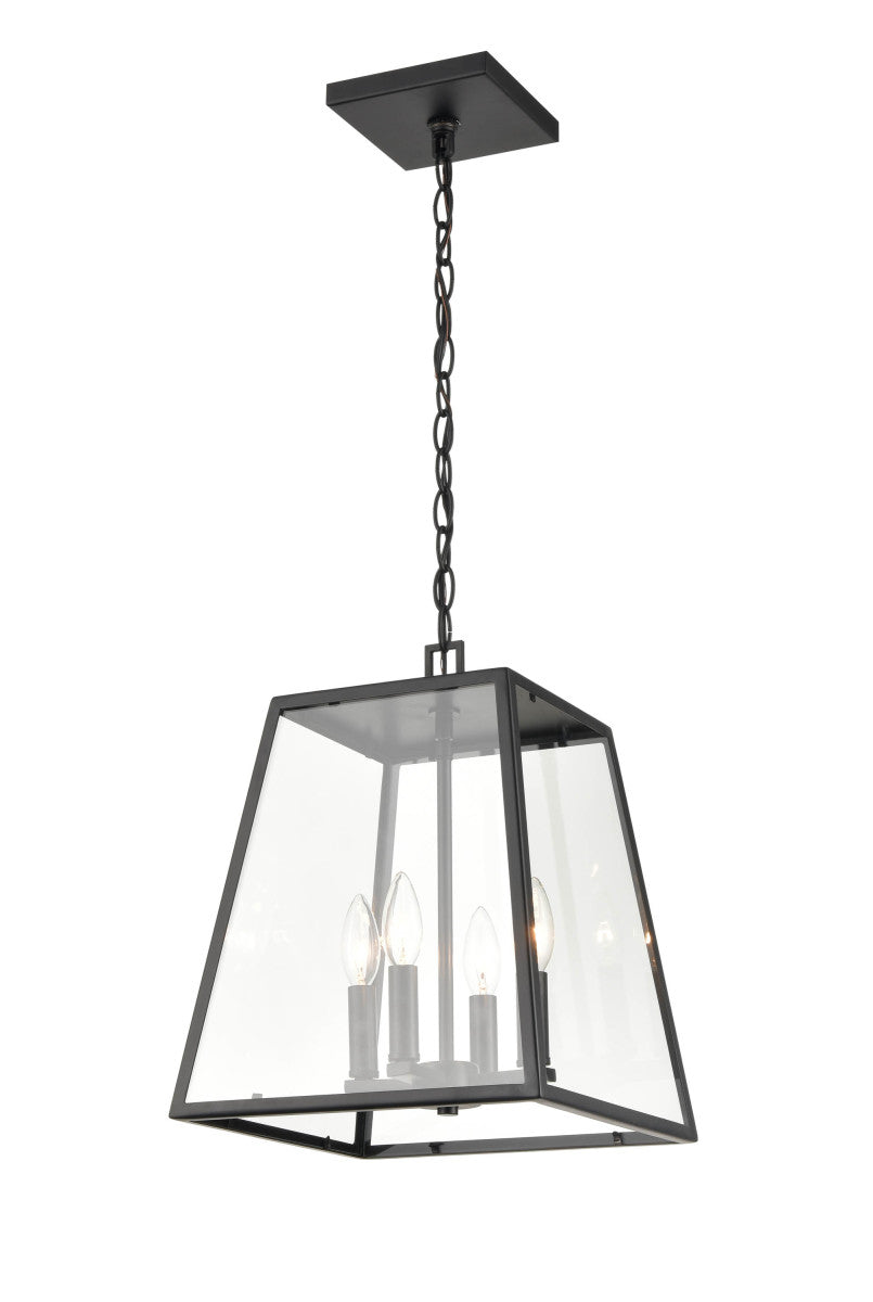 Millennium - 8014-PBK - Four Light Outdoor Lantern - Grant - Powder Coated Black