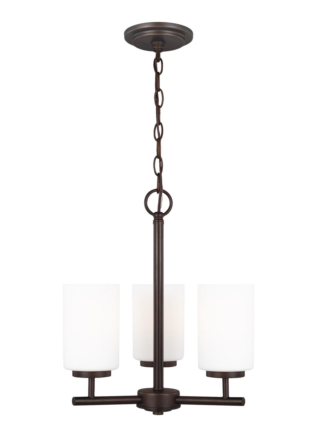 Generation Lighting - 31160-710 - Three Light Chandelier - Oslo - Bronze