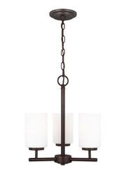 Generation Lighting - 31160-710 - Three Light Chandelier - Oslo - Bronze