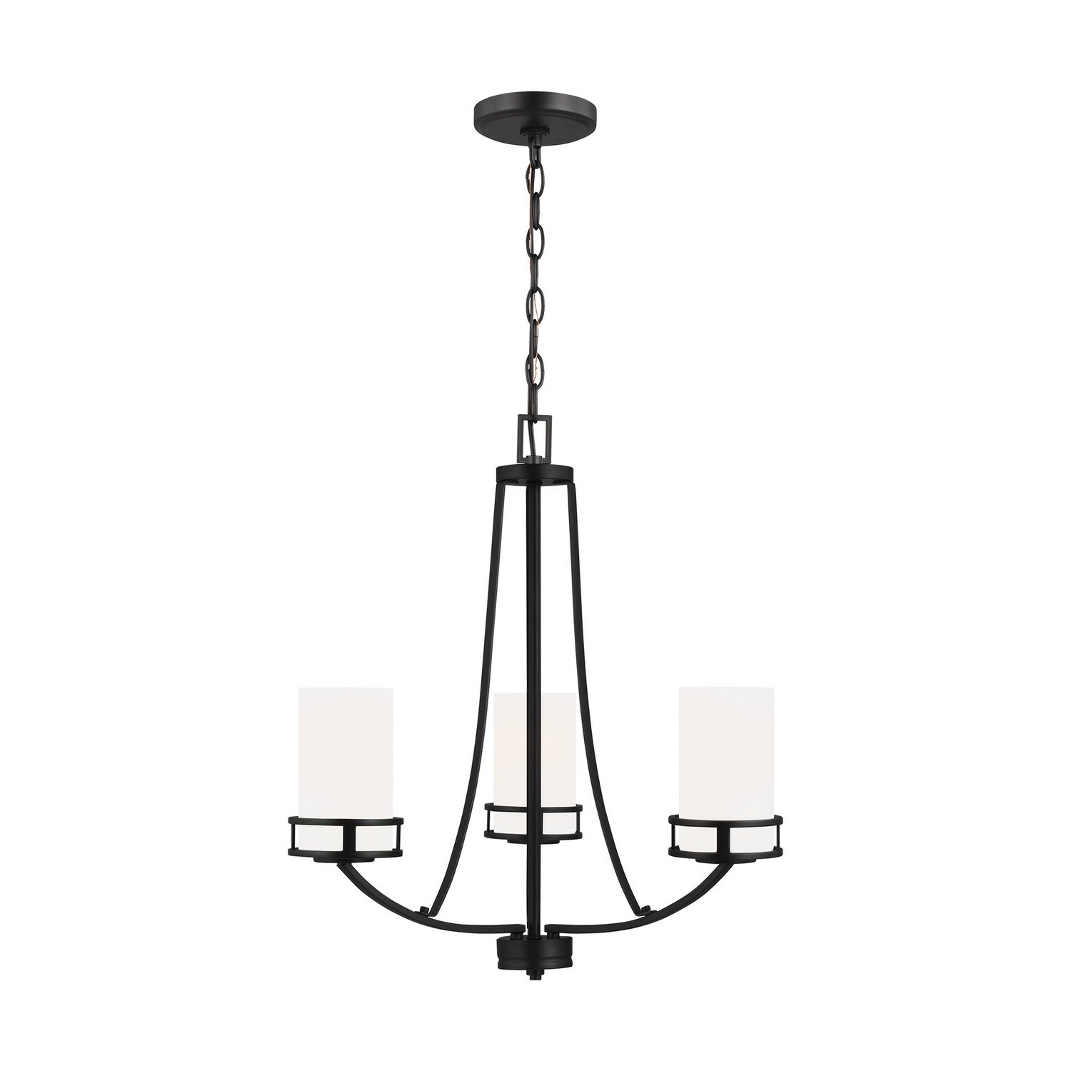 Generation Lighting - 3121603-112 - Three Light Chandelier - Robie - Midnight Black