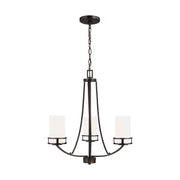 Generation Lighting - 3121603-710 - Three Light Chandelier - Robie - Bronze