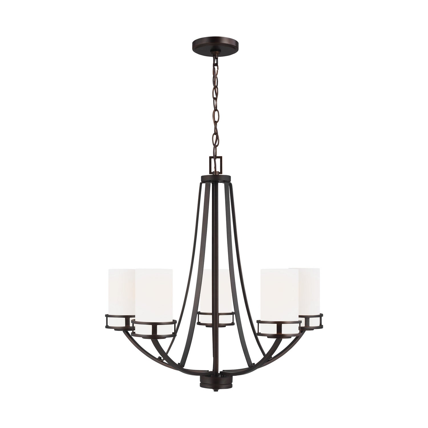 Generation Lighting - 3121605-710 - Five Light Chandelier - Robie - Bronze