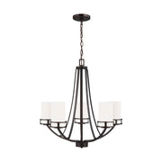 Generation Lighting - 3121605-710 - Five Light Chandelier - Robie - Bronze