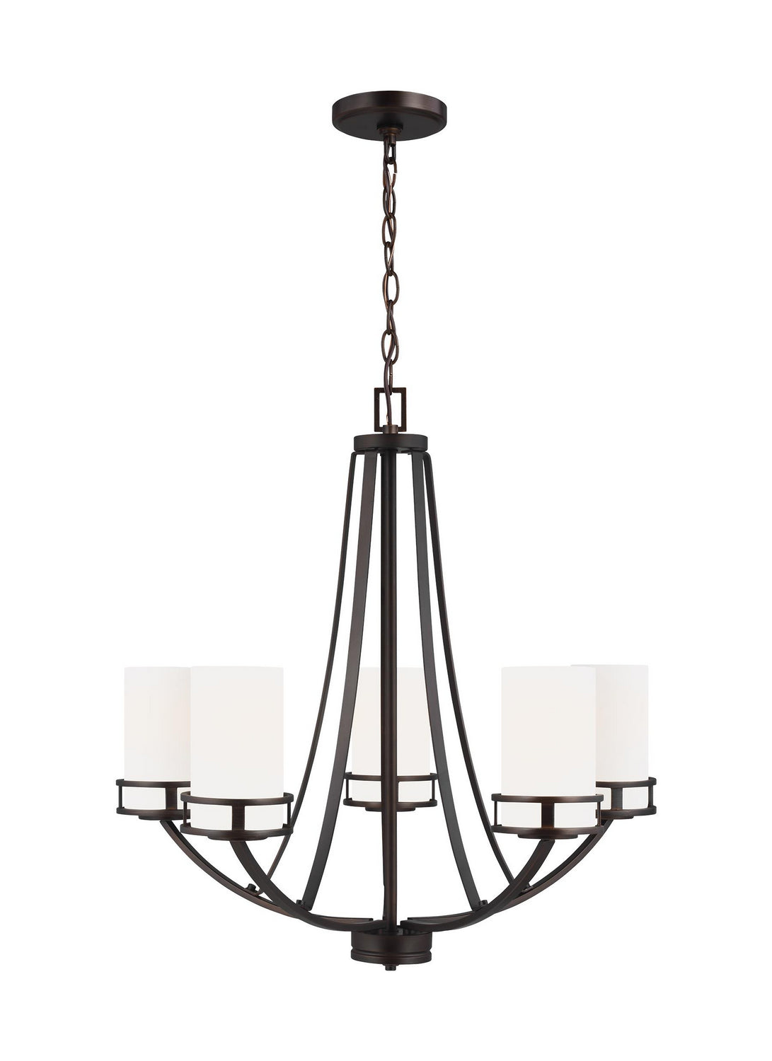 Generation Lighting - 3121605EN3-710 - Five Light Chandelier - Robie - Bronze