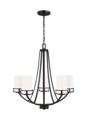 Generation Lighting - 3121605EN3-710 - Five Light Chandelier - Robie - Bronze