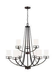 Generation Lighting - 3121609EN3-710 - Nine Light Chandelier - Robie - Bronze