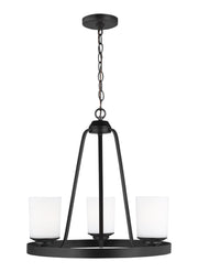 Generation Lighting - 3130703EN3-112 - Three Light Chandelier - Kemal - Midnight Black