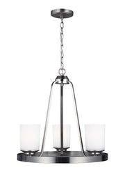 Generation Lighting - 3130703EN3-962 - Three Light Chandelier - Kemal - Brushed Nickel