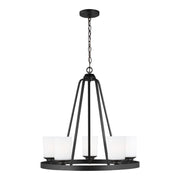 Generation Lighting - 3130705-112 - Five Light Chandelier - Kemal - Midnight Black
