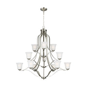 Generation Lighting - 3139012-962 - 12 Light Chandelier - Emmons - Brushed Nickel
