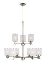 Generation Lighting - 3139809EN3-962 - Nine Light Chandelier - Norwood - Brushed Nickel