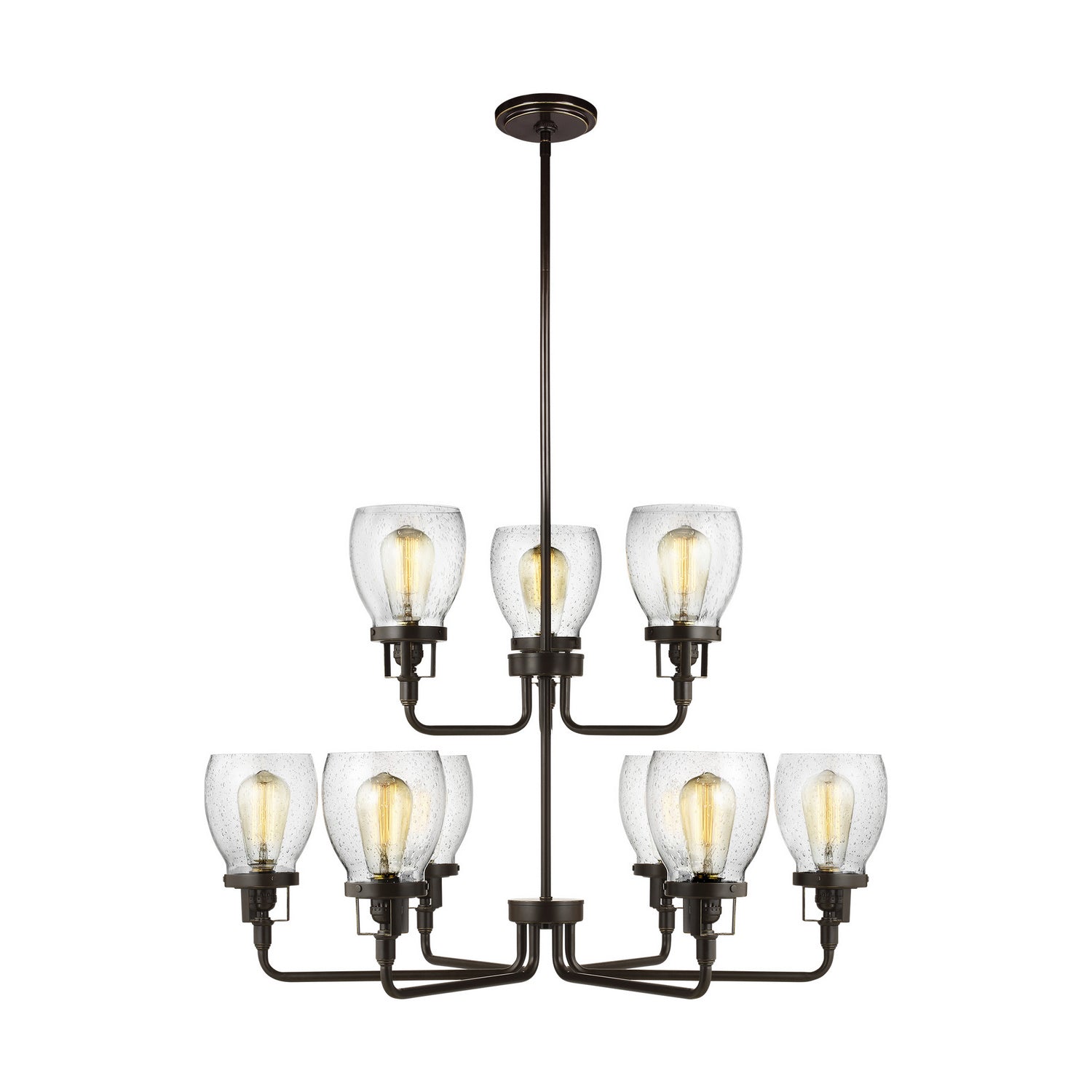 Generation Lighting - 3214509-710 - Nine Light Chandelier - Belton - Bronze