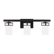 Generation Lighting - 4421603-112 - Three Light Wall / Bath - Robie - Midnight Black