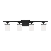 Generation Lighting - 4421604-112 - Four Light Wall / Bath - Robie - Midnight Black