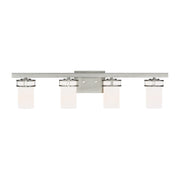 Generation Lighting - 4421604-962 - Four Light Wall / Bath - Robie - Brushed Nickel