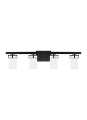 Generation Lighting - 4421604EN3-112 - Four Light Wall / Bath - Robie - Midnight Black